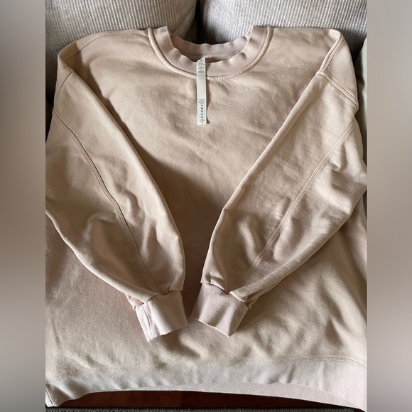 Lululemon crew neck sweatshirt dusty pale pink - Picture 1 of 8
